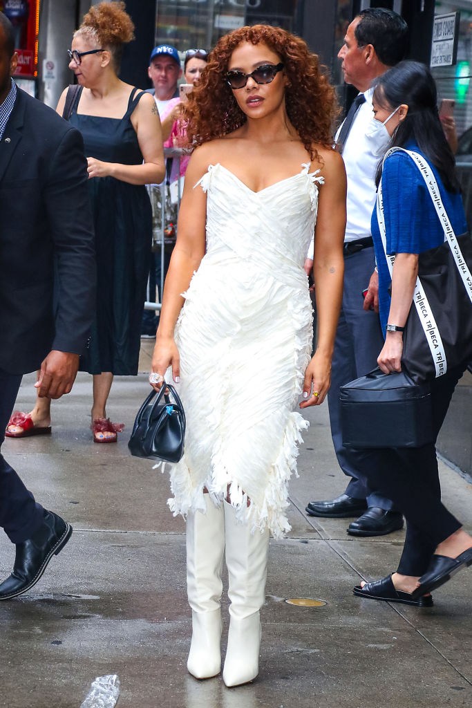 That Interior Feathered Dress Was Giving