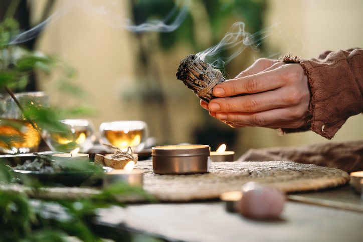 Sage Burning Ritual