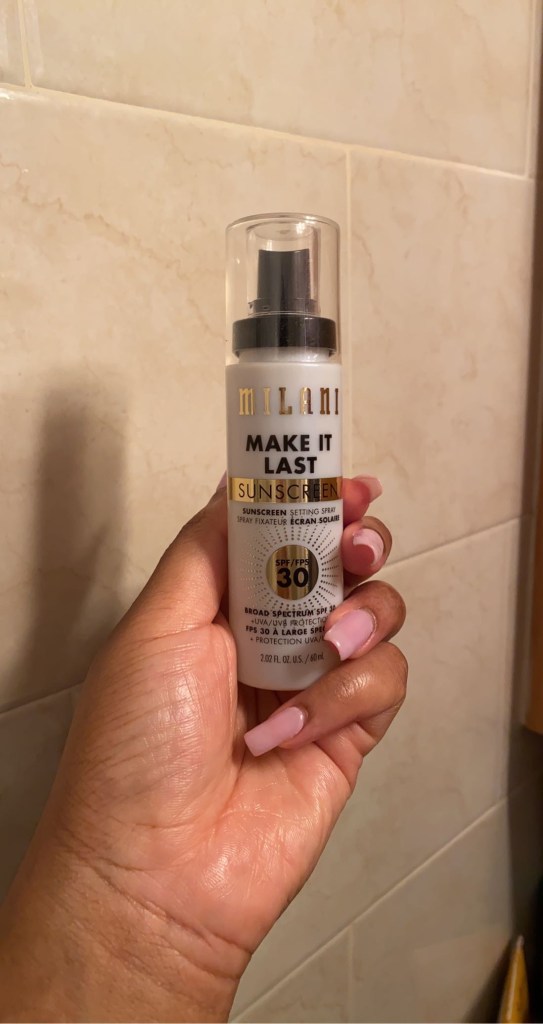 Milani Cosmetics Make It Last Sunscreen Setting Spray