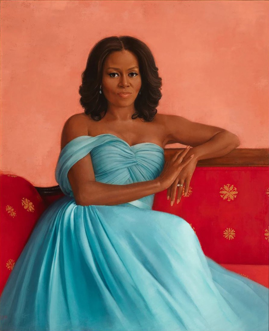 Barack And Michelle Obama Return To White House For Official Portrait Unveiling