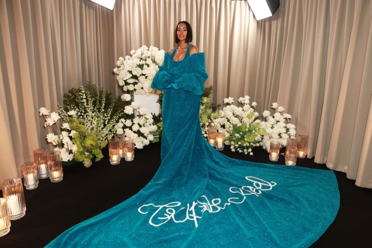 Off-White Blue Gown