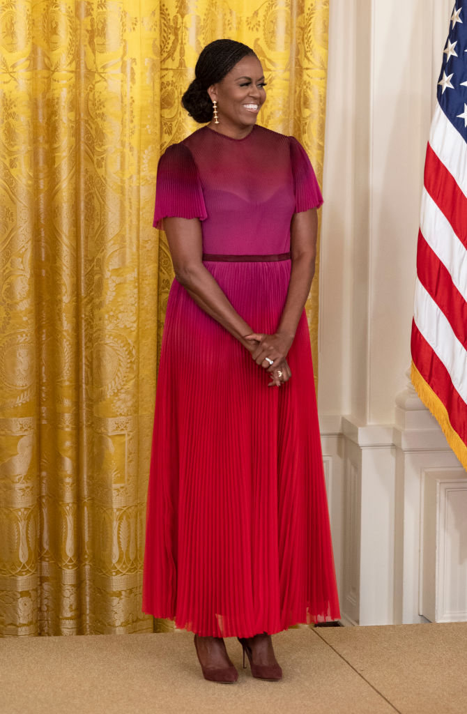 BARACK AND MICHELLE OBAMA AT THE OFFICIAL PORTRAIT UNVEILING AT THE White House, 2022