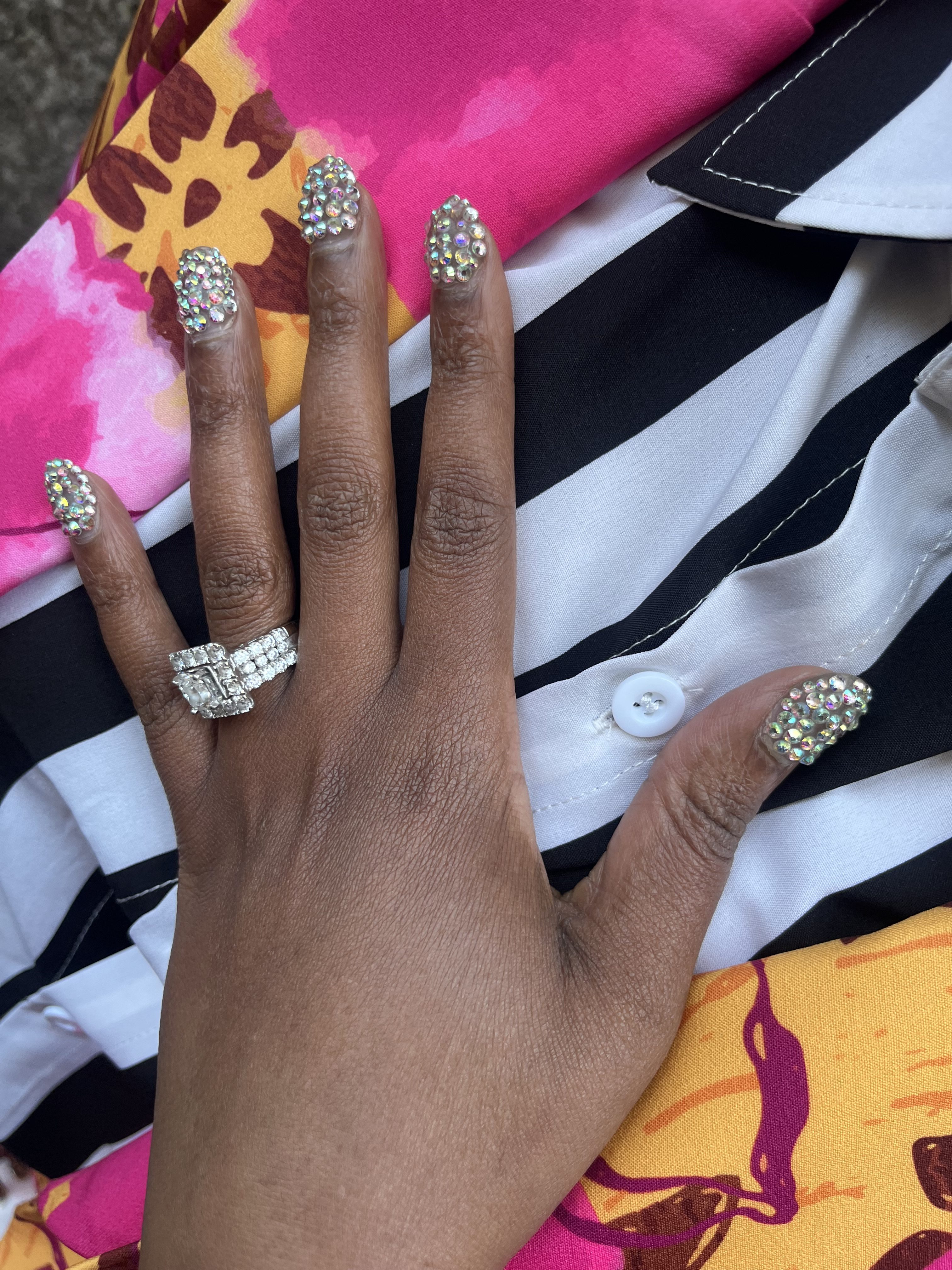 Blinged-out Ovals