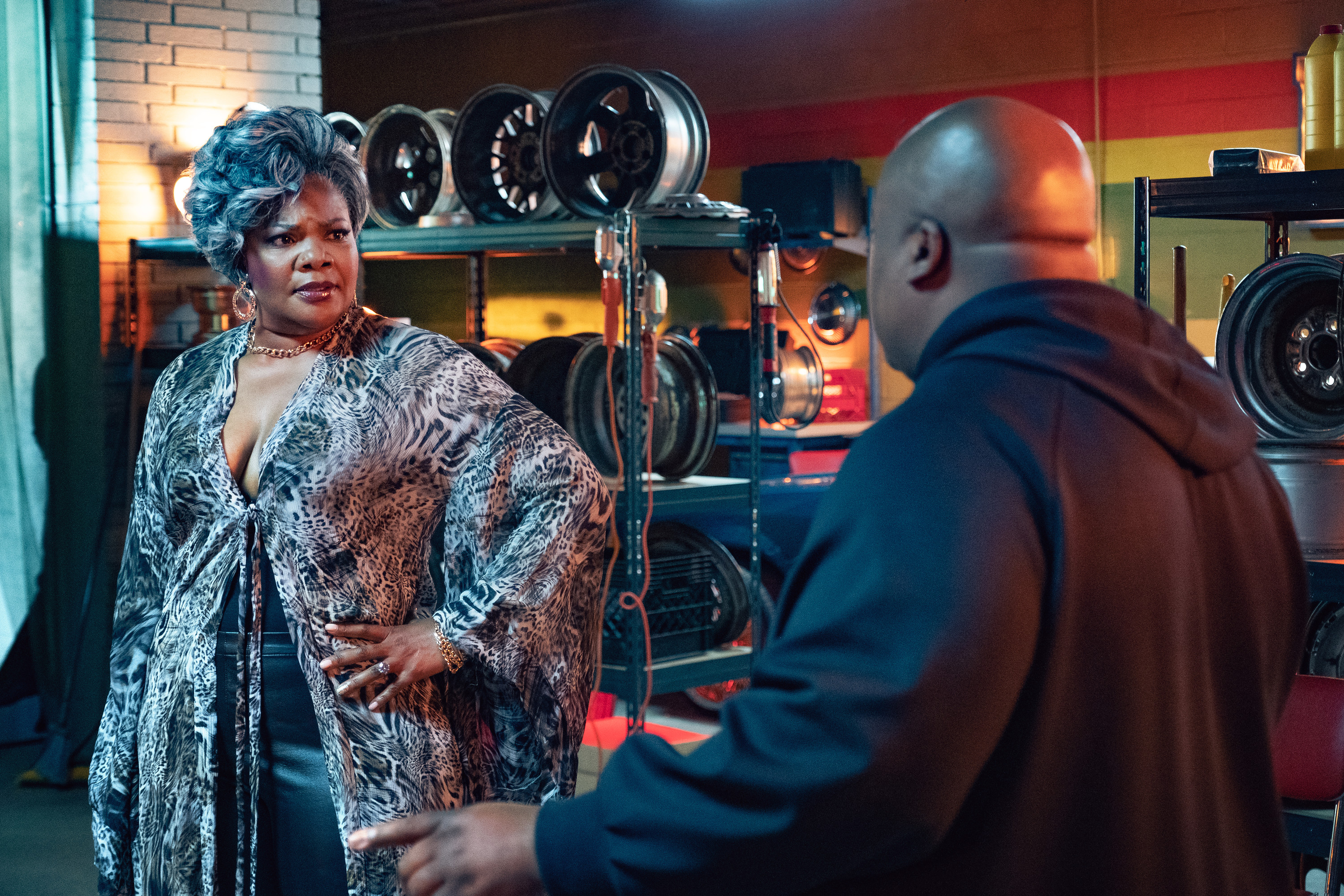 Goldie, played by Mo'Nique, is a Southern-style hustler who commands respect. 