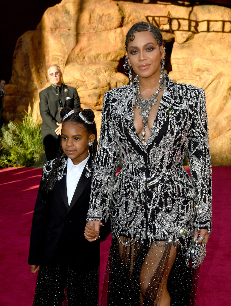 Blue Ivy Carter and Beyoncé