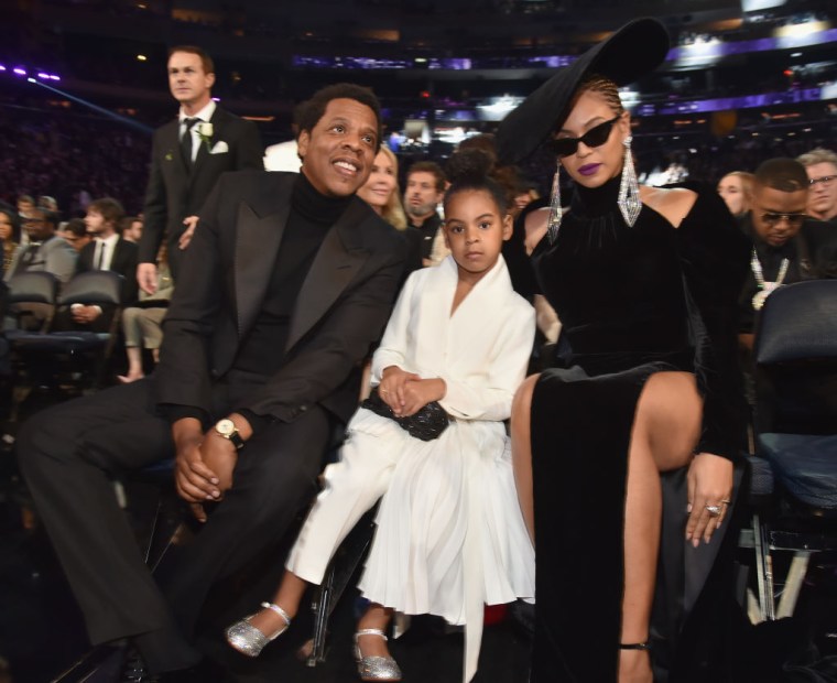 Blue Ivy Carter and Beyoncé