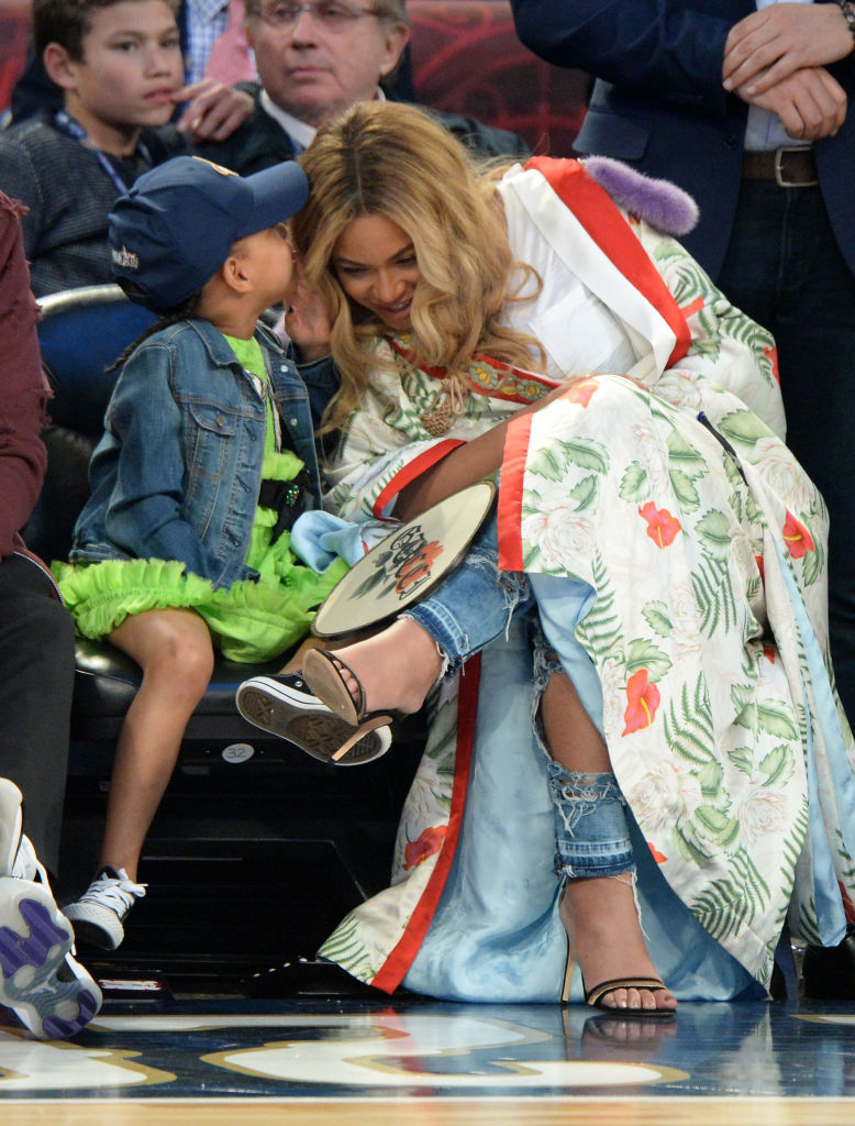 Blue Ivy Carter and Beyoncé