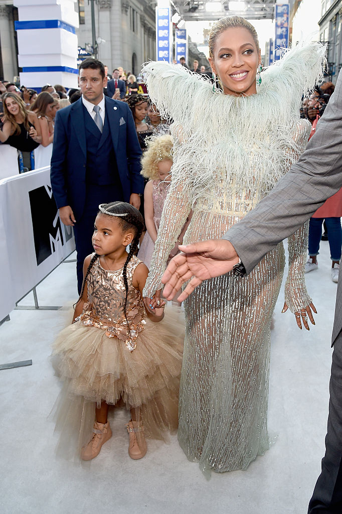 Blue Ivy Carter and Beyoncé