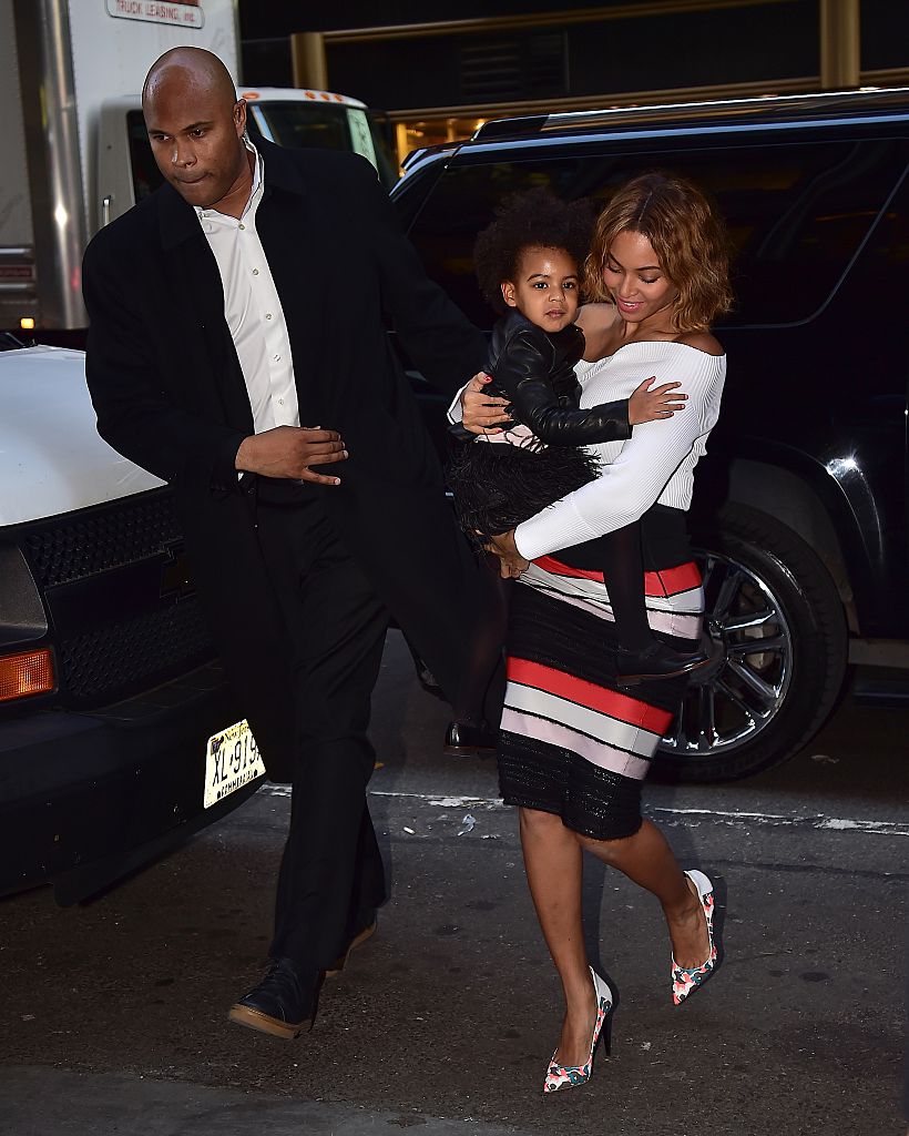 Blue Ivy Carter and Beyoncé