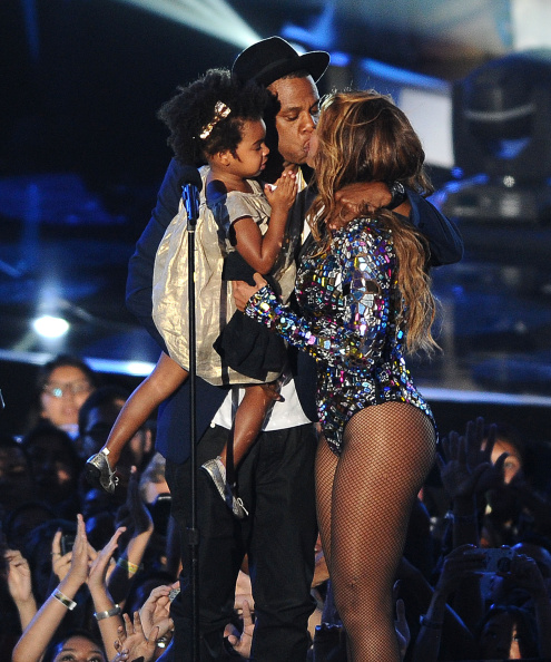 Blue Ivy Carter and Beyoncé