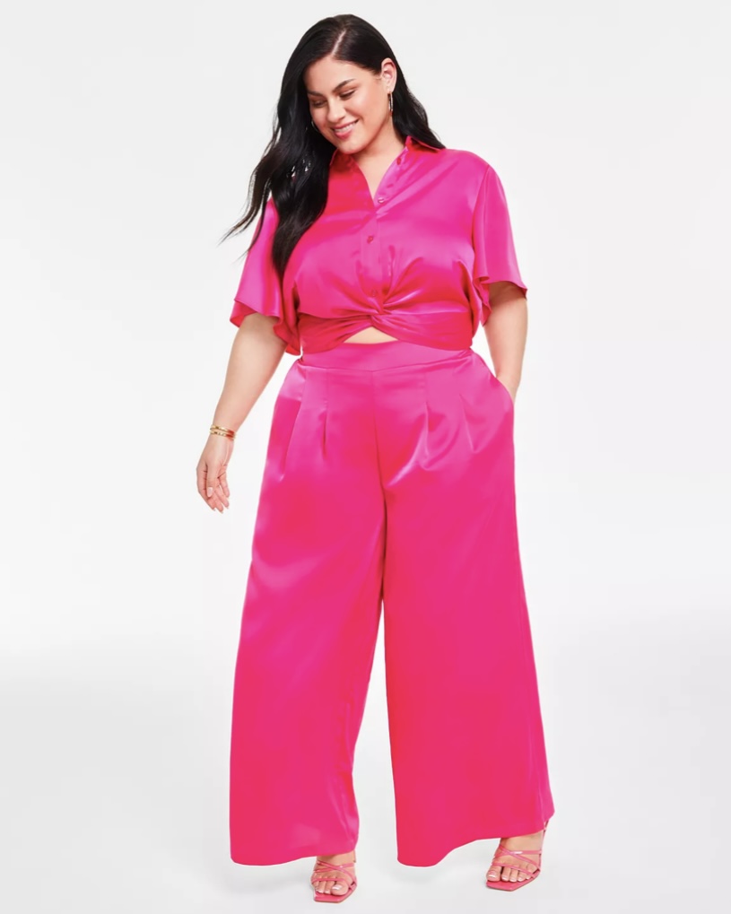 Satin Wide Leg Pants