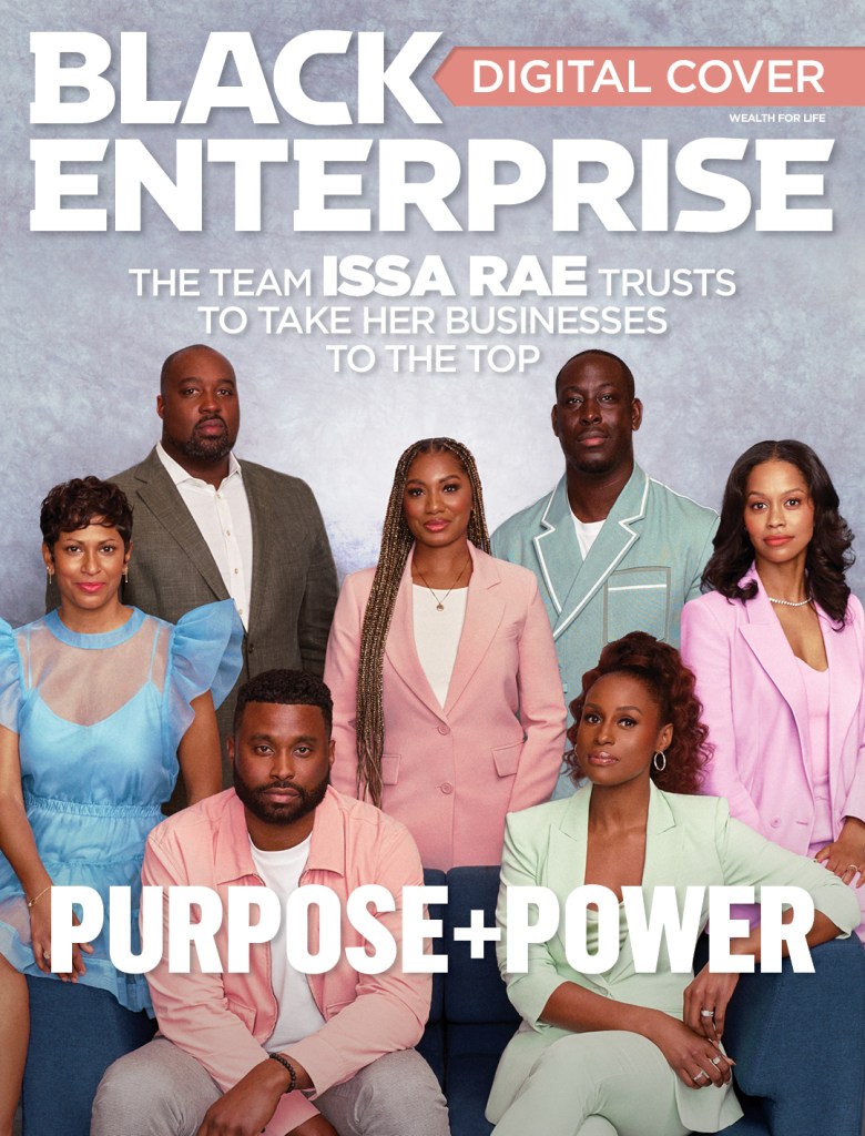 Issa Rae Talks About Why Being Authentic To Herself Helps Her As A CEO To Her Hoorae Media Executive Team In The May Digital Issue Of Black Enterprise