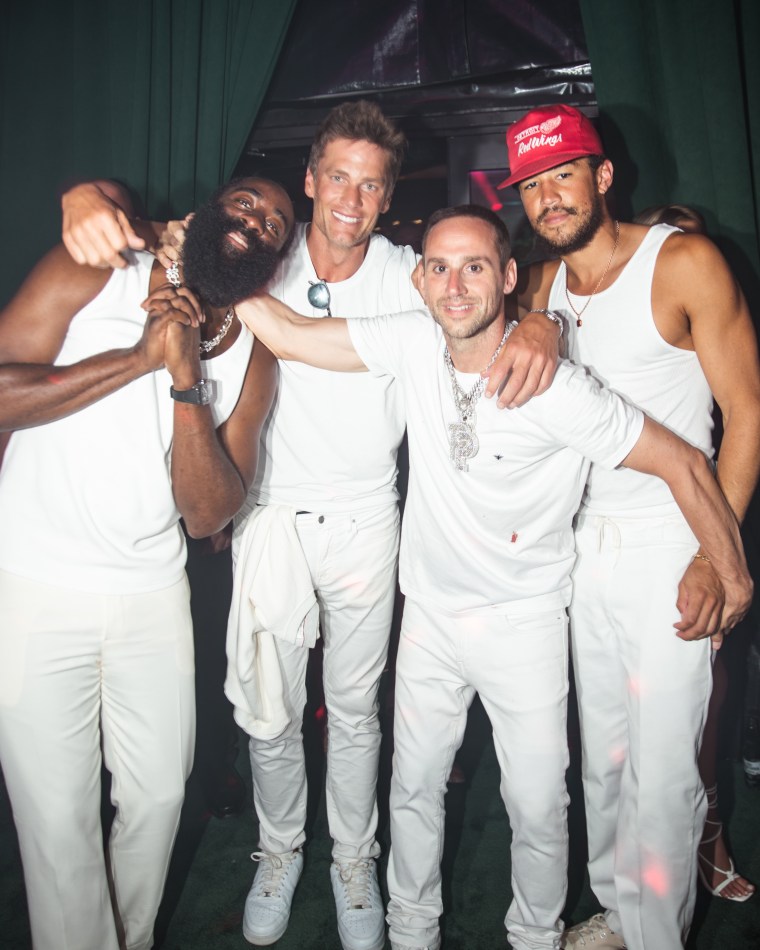CEO Michael Rubin and Camille Fishel All-White 4th Of July Party In The Hamptons