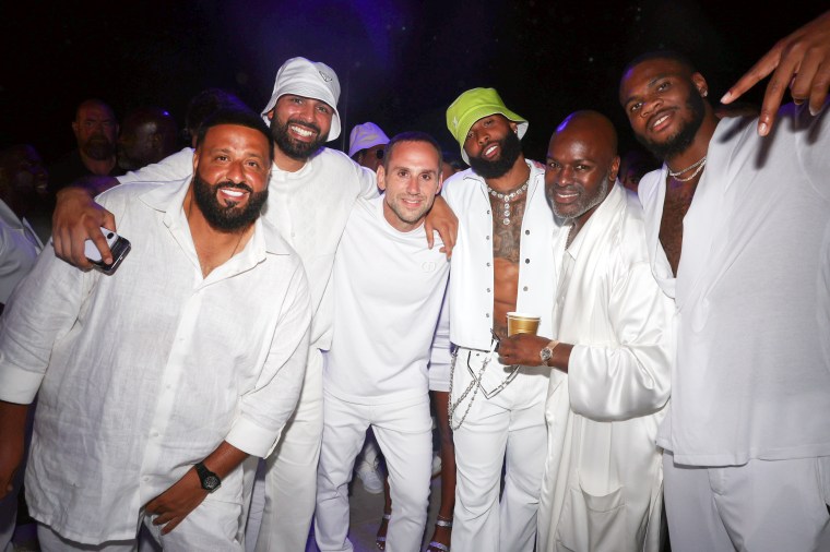 CEO Michael Rubin and Camille Fishel All-White 4th Of July Party In The Hamptons