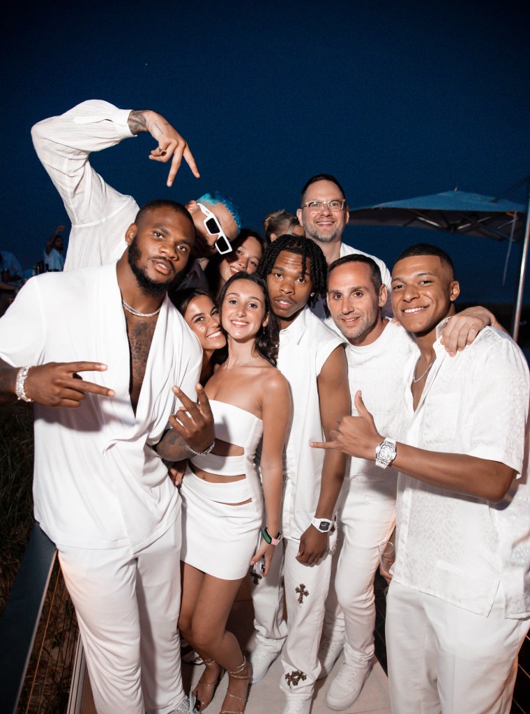 CEO Michael Rubin and Camille Fishel All-White 4th Of July Party In The Hamptons