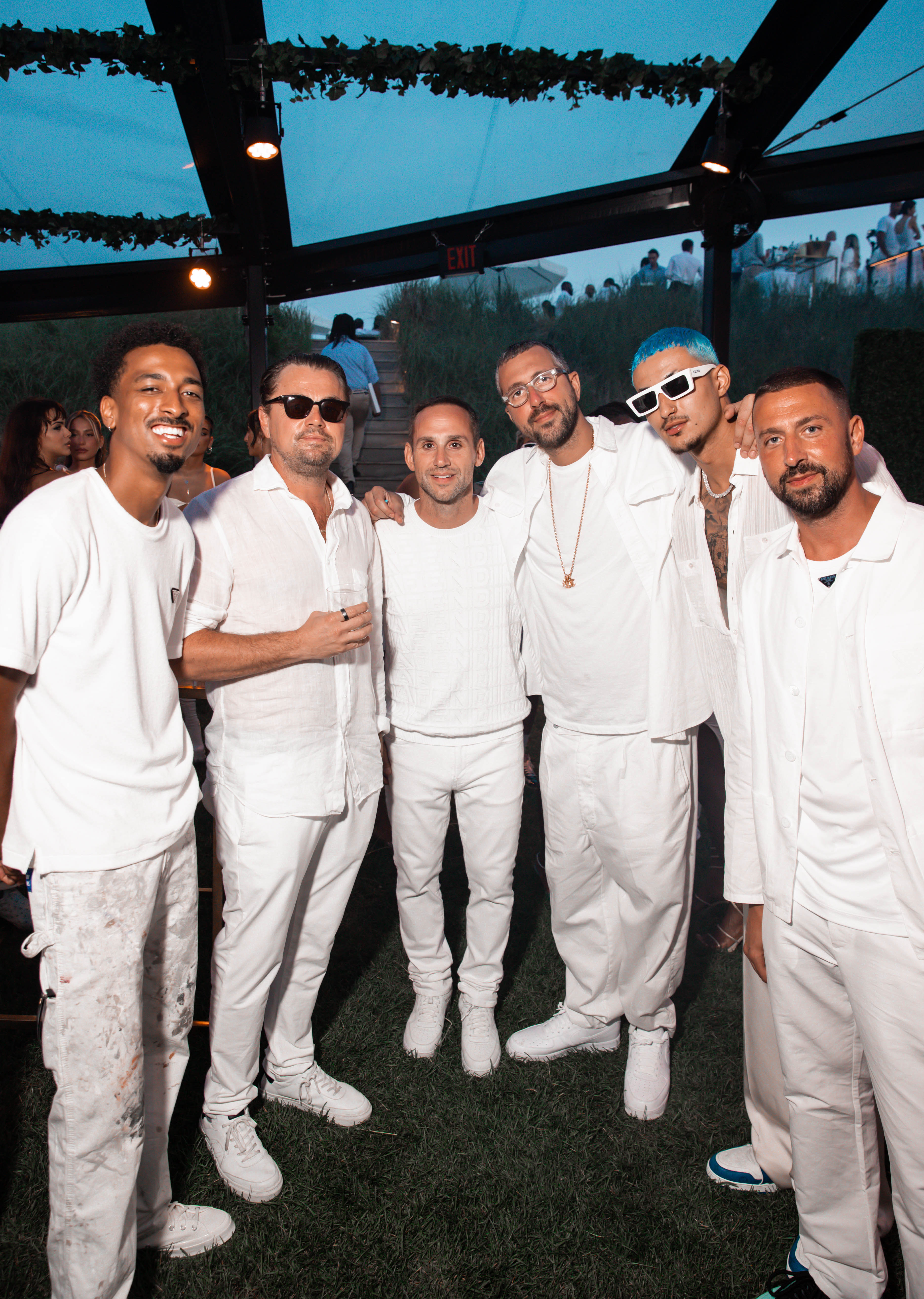 CEO Michael Rubin and Camille Fishel All-White 4th Of July Party In The Hamptons