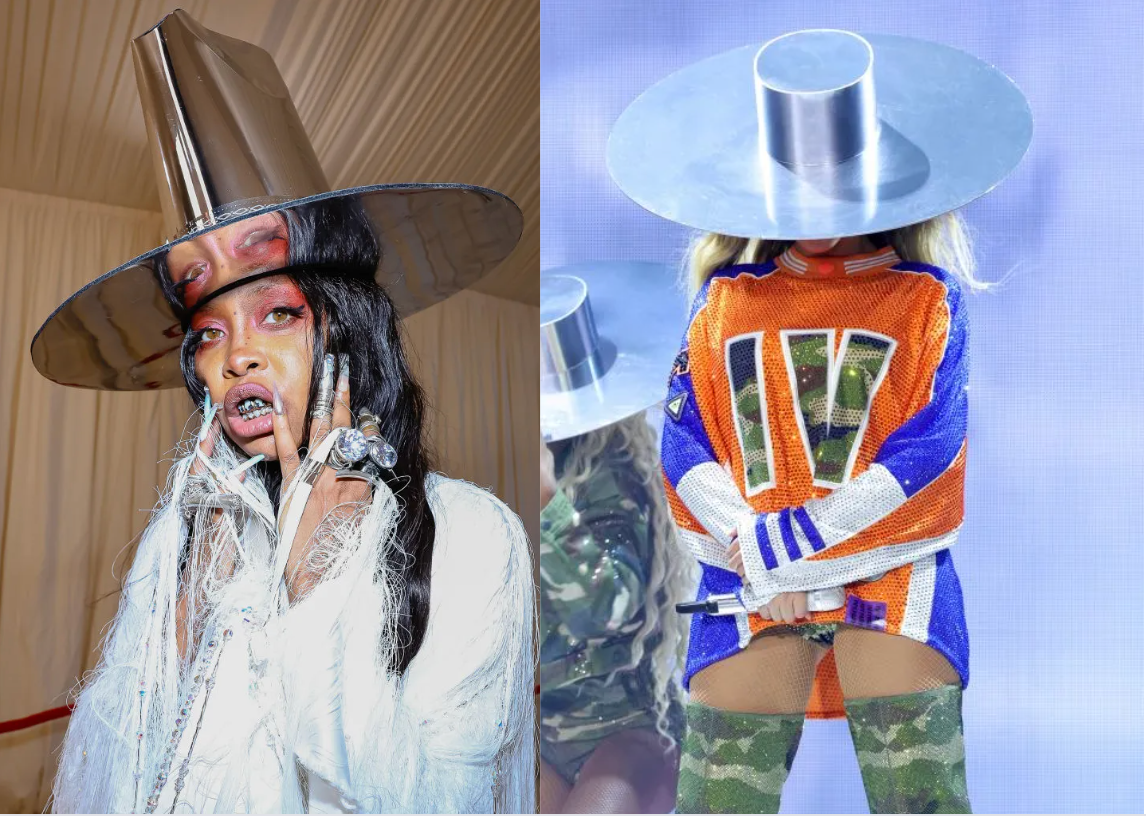 Erykah Badu and Beyonce hat