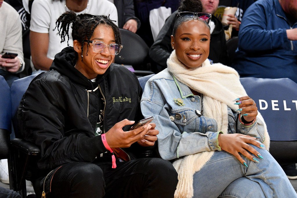 Celebrities At The Los Angeles Lakers Game