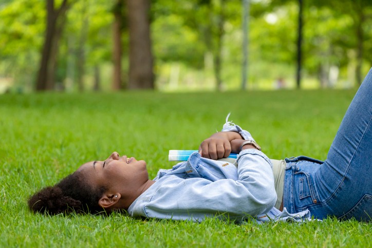 Ground yourself by touching grass
