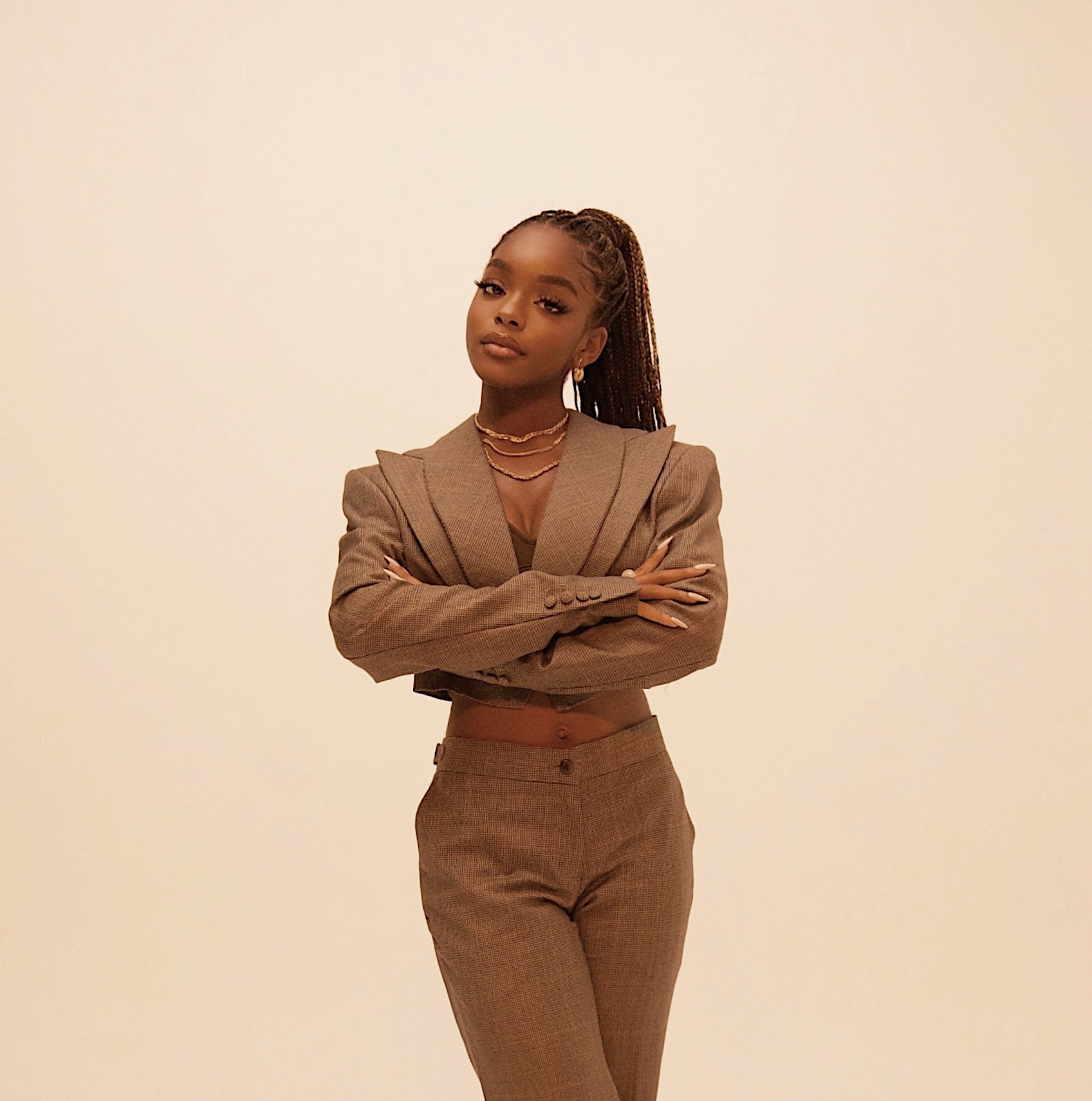 Fantasy Football cast photos of Marsai Martin, Omari Hardwick, Rome Flynn and Kelly Rowland