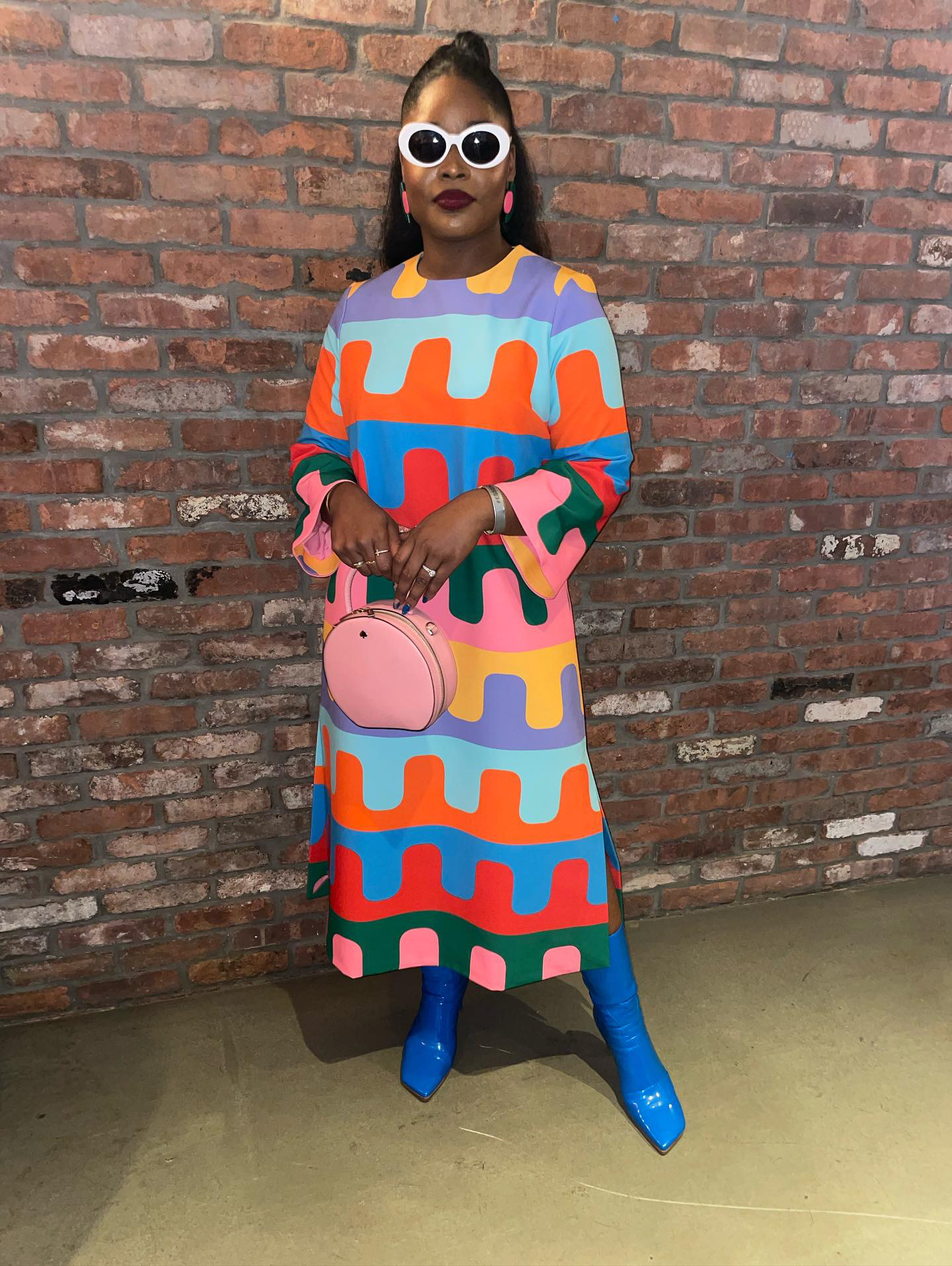 Color-Blocking Retroness by @Missashakamilah