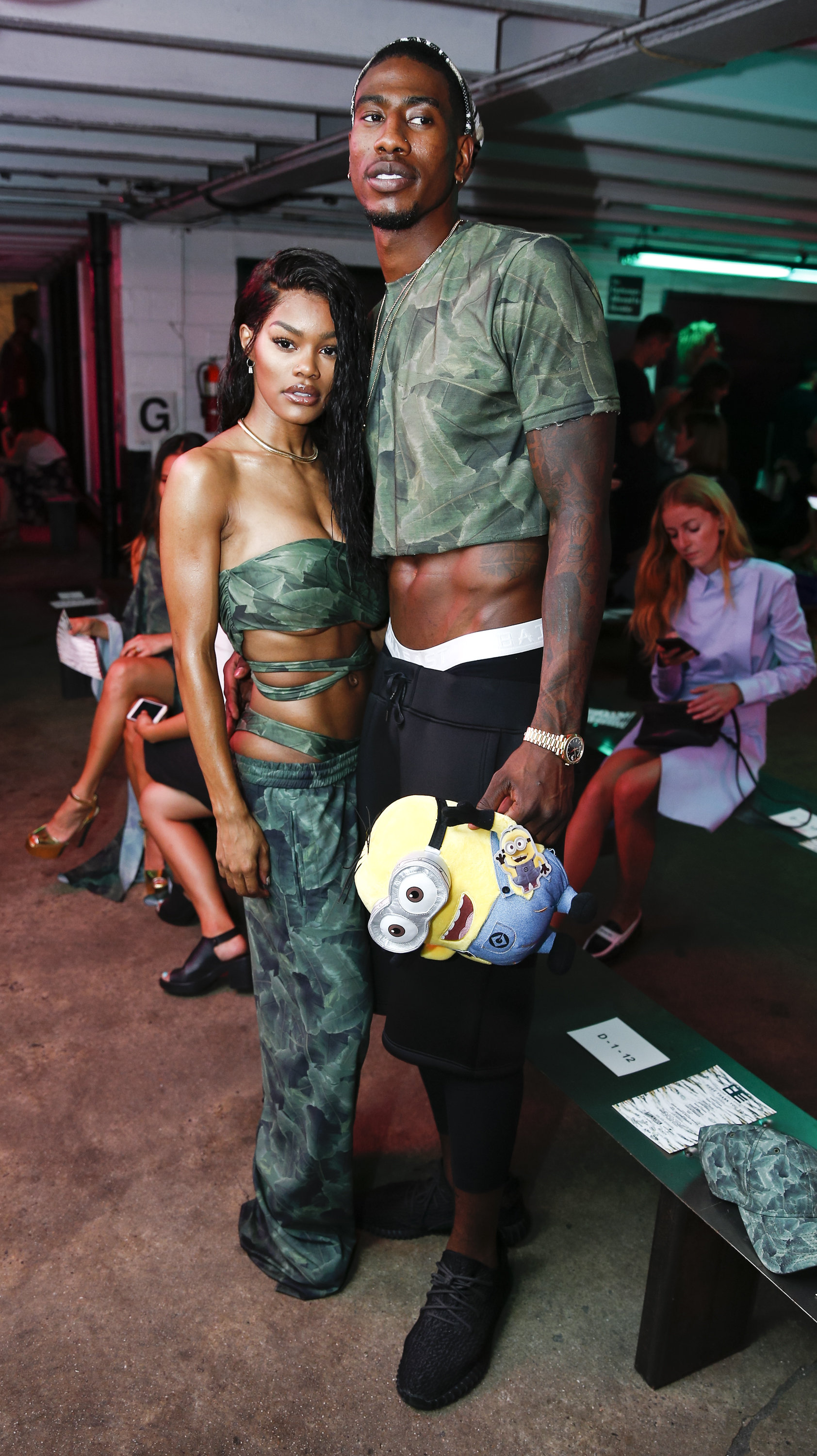 Teyana Taylor and Iman Shumpert at the Baja East NYFW Show, 2016