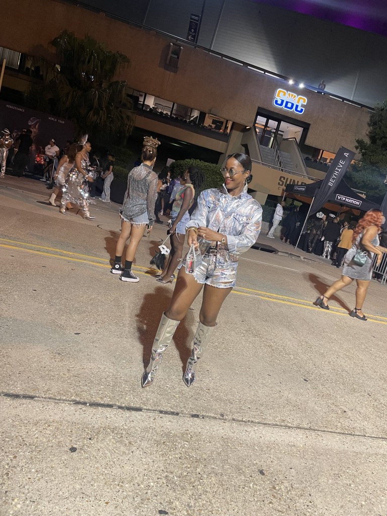 My Last-Minute Custom Metallic Denim Renaissance World Tour Look Cost Under $150