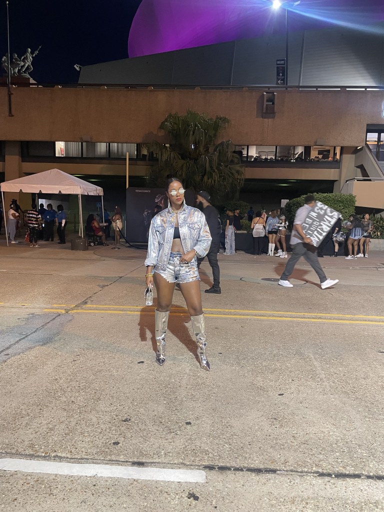 My Last-Minute Custom Metallic Denim Renaissance World Tour Look Cost Under $150