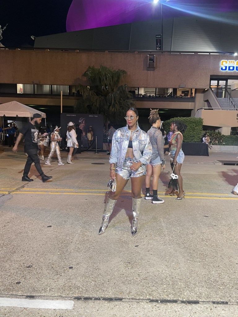 My Last-Minute Custom Metallic Denim Renaissance World Tour Look Cost Under $150