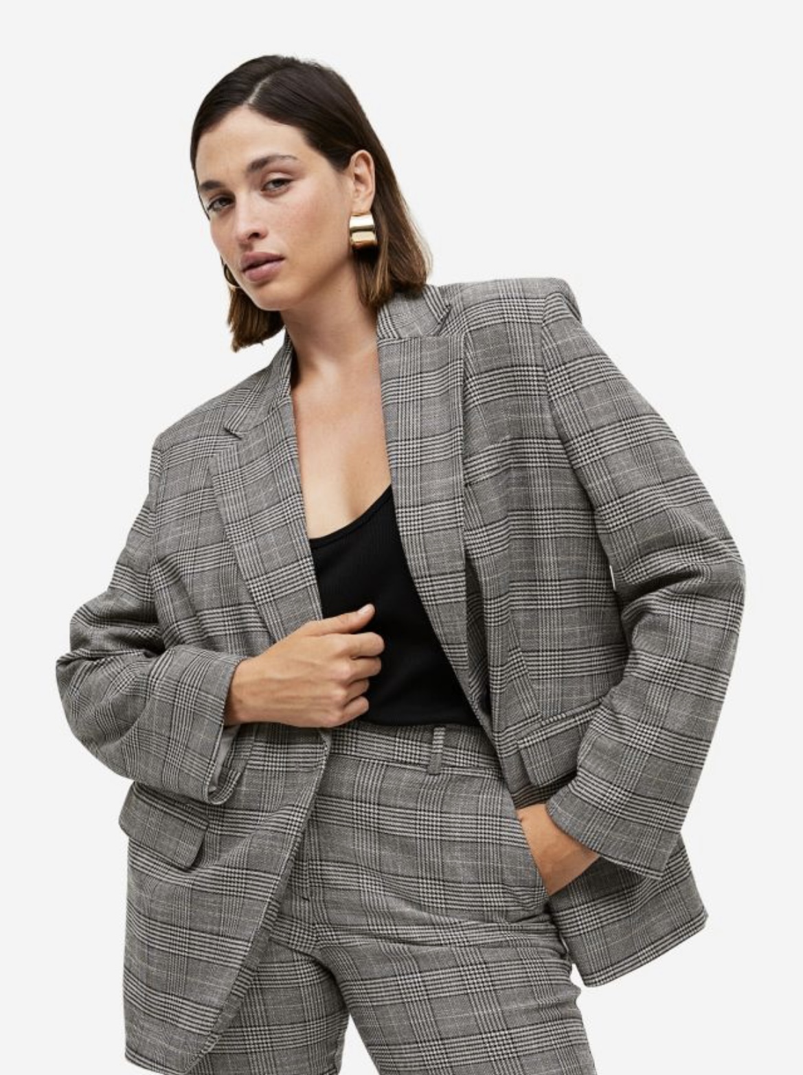 Checkered Blazer