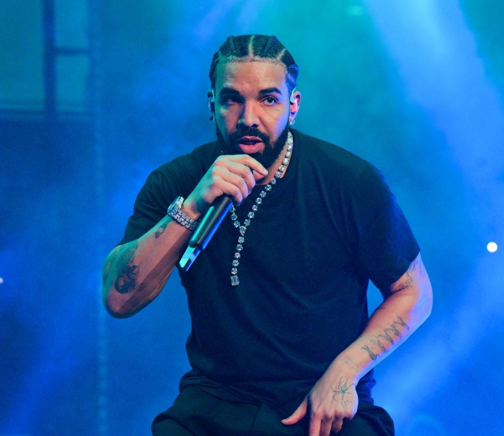 Drake in braids 