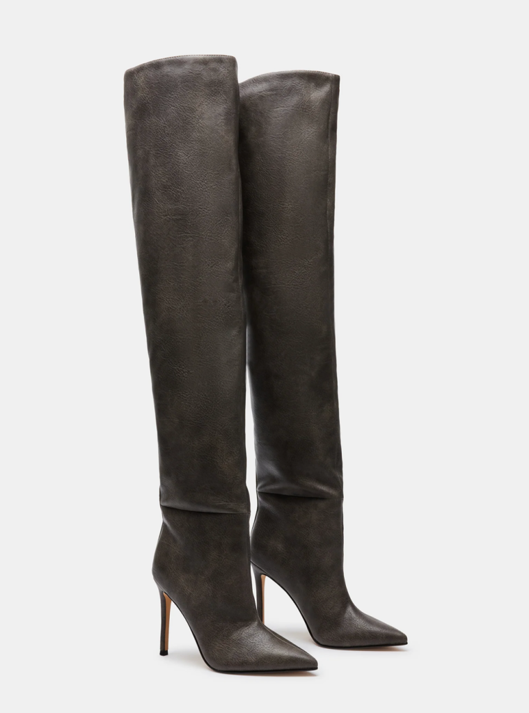 Steve Madden Epic Black Distressed Boots