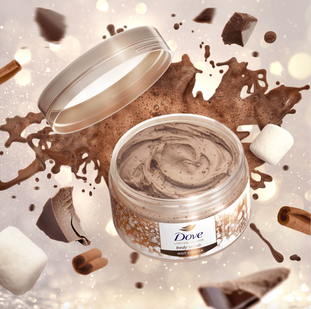 Dove Limited Edition Mini Scrub in Hot Cocoa