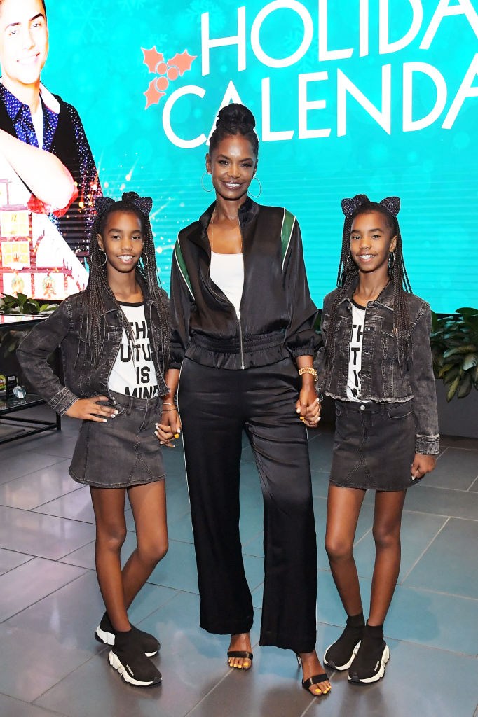 Kim Porter and daughters "The Holiday Calendar" Special Screening Los Angeles