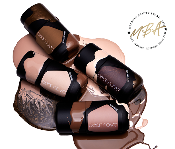 4 different nail colors of Pear Nova’s BRWNGRLMGC Gel Collection