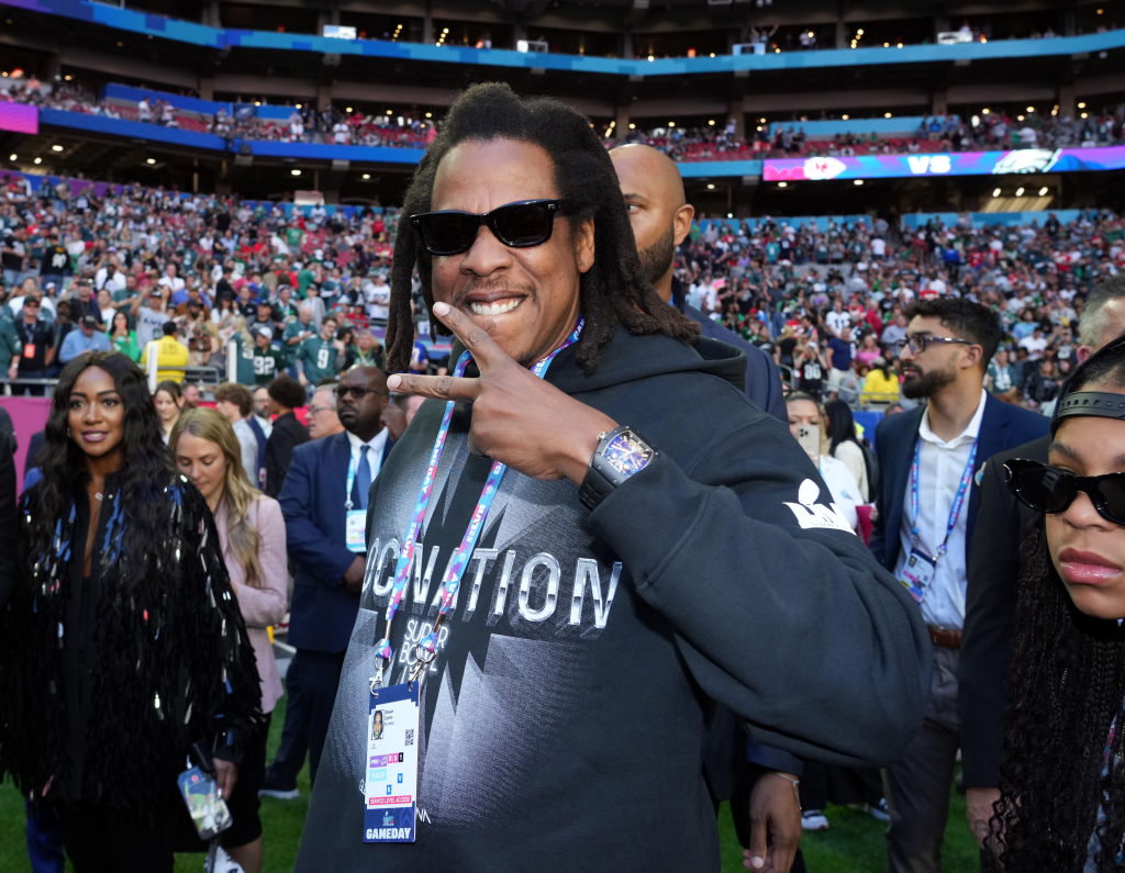 Jay-Z in Rocnation Sweatshirt