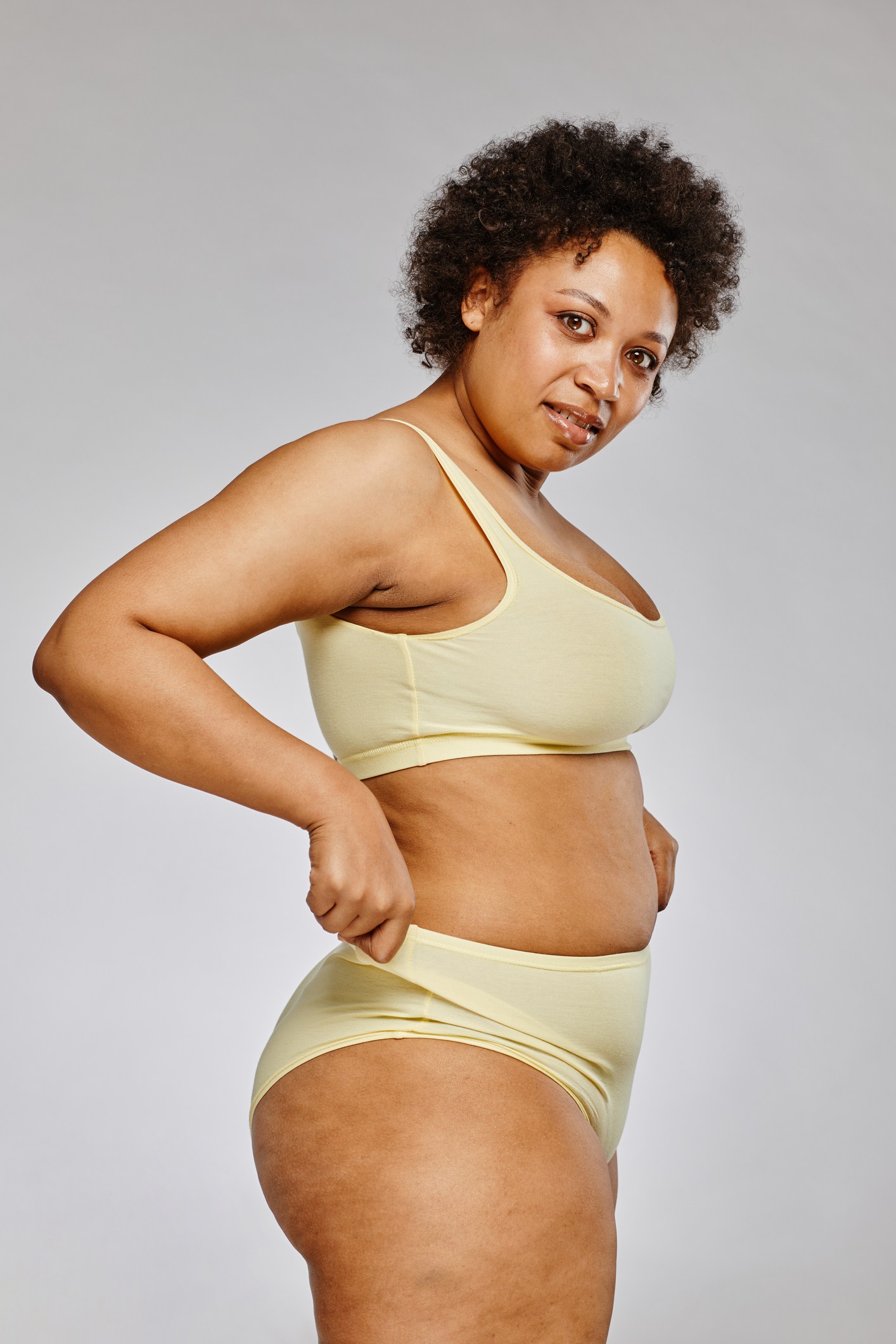Real Black Woman in Underwear