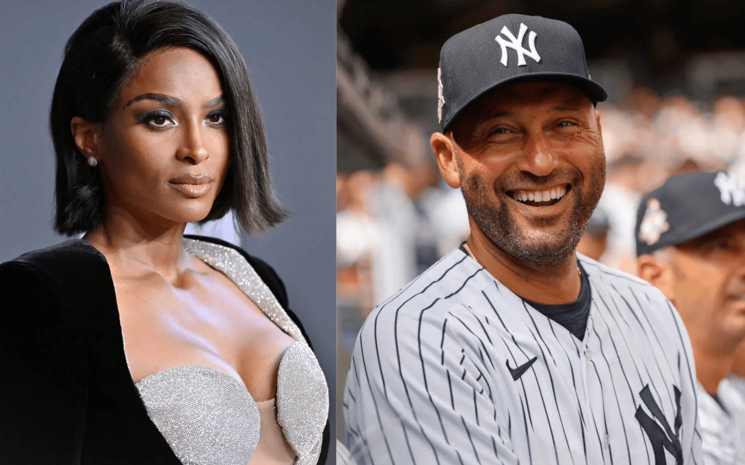 Derek Jeter and Ciara
