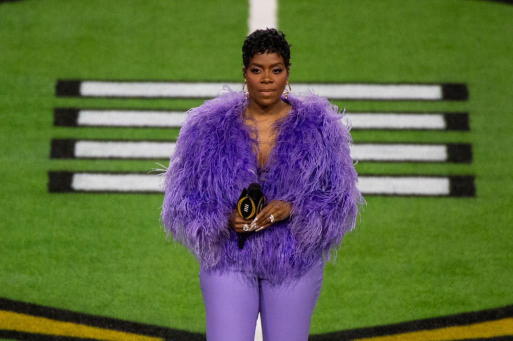Fantasia Barrino at the 2024 CFP National Championship - Michigan v Washington