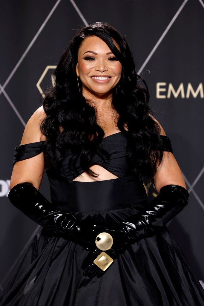75th Primetime, Emmy Awards, Tisha Campbell, terani couture, gown, Maritin, Tichina Arnold, Martin