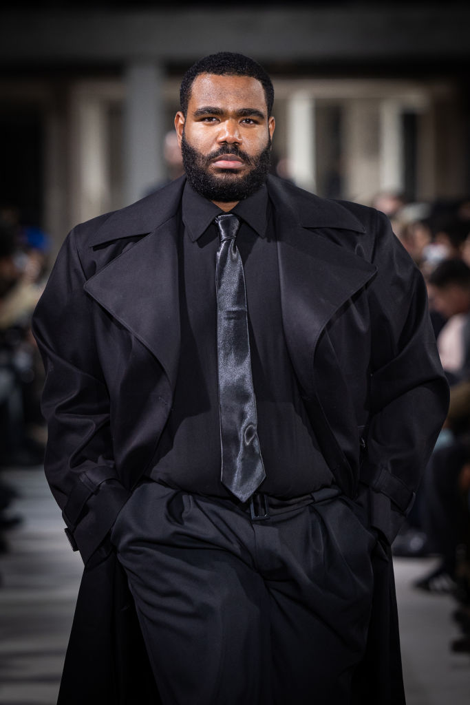 Men in monochromatic black