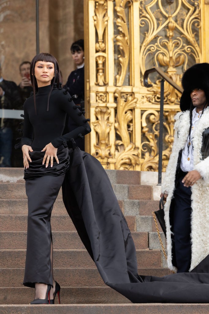 Schiaparelli : Outside Arrivals - Haute Couture Spring/Summer 2024