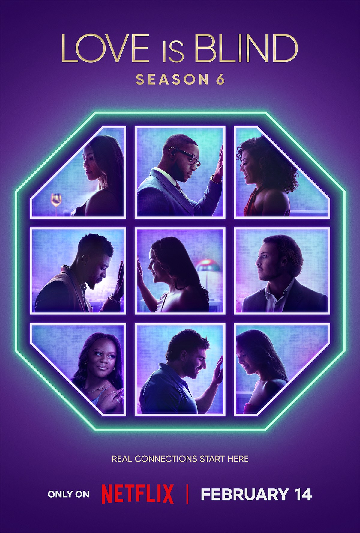 Love Is Blind Season 6 Key Art and Portraits