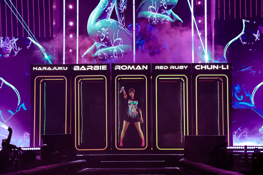 That time Nicki wore her own merch on stage.