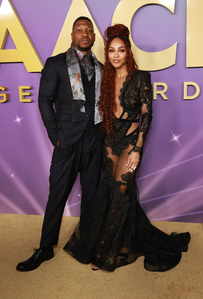 Jonathan Majors and Meagan Good