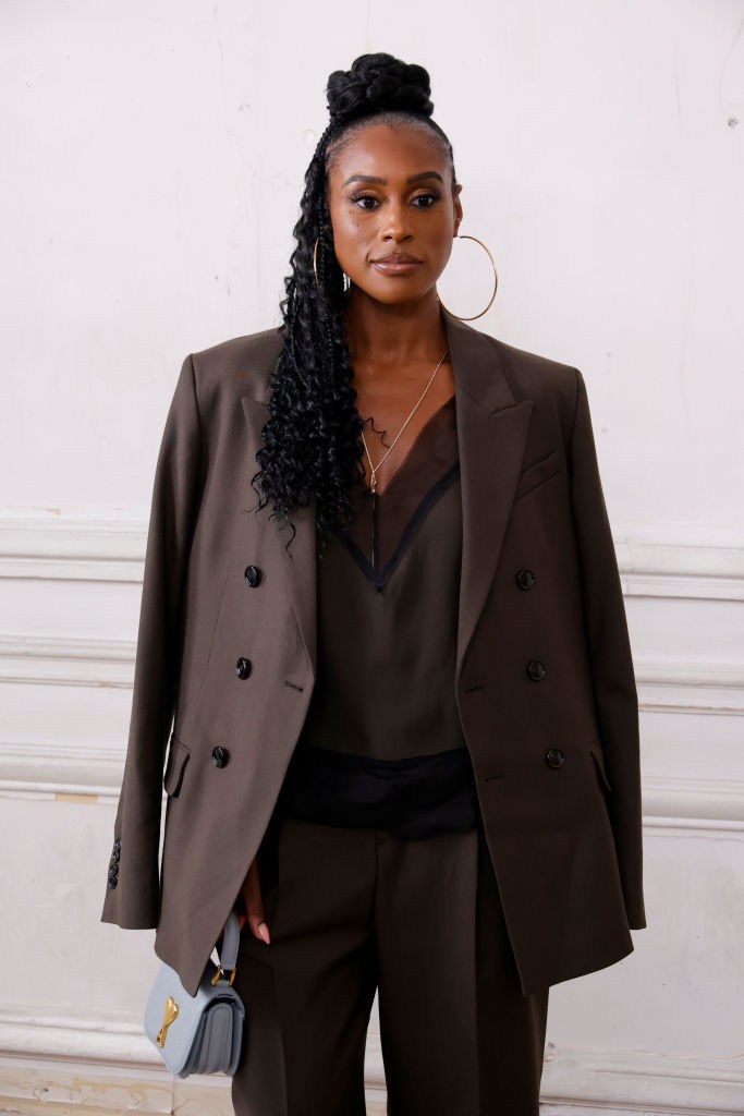 Issa Rae at the AMI - Alexandre Mattiussi: Photocall - Paris Fashion Week - Menswear Spring/Summer 2025