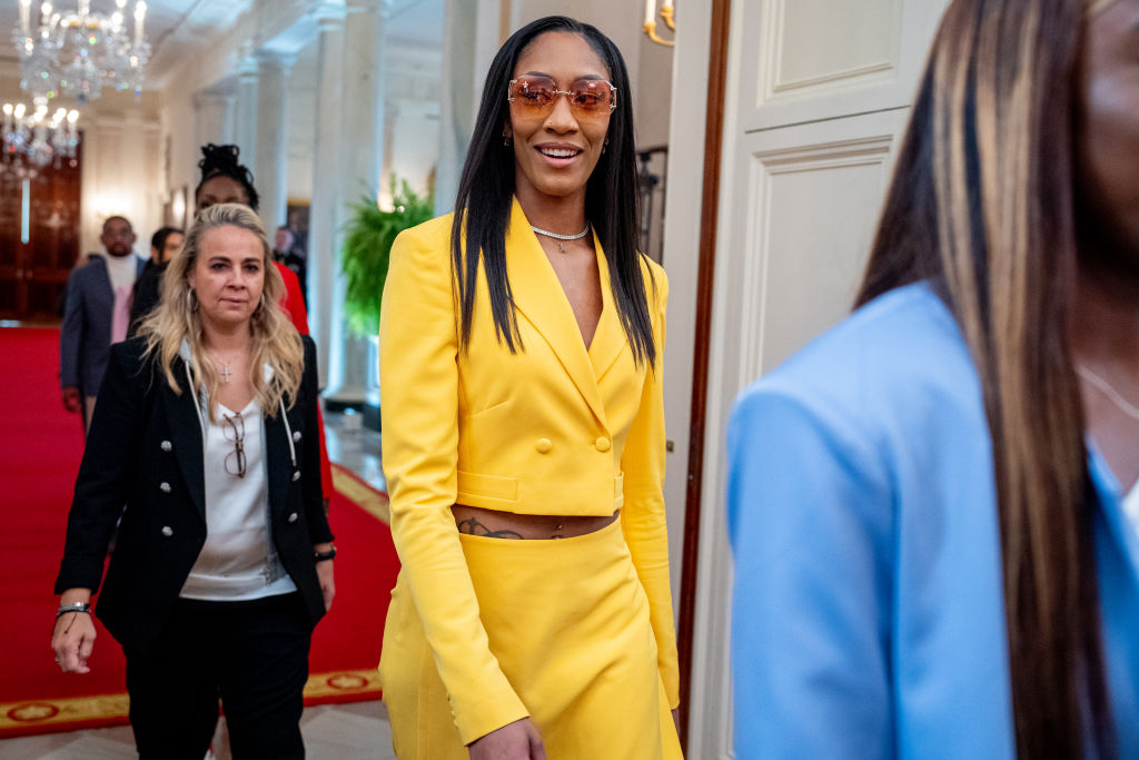 President Biden Hosts WNBA Champion Las Vegas Aces At The White House