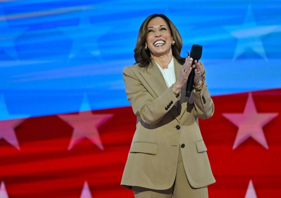CHICAGO, ILLINOIS - August 19: Democratic presidential nominee