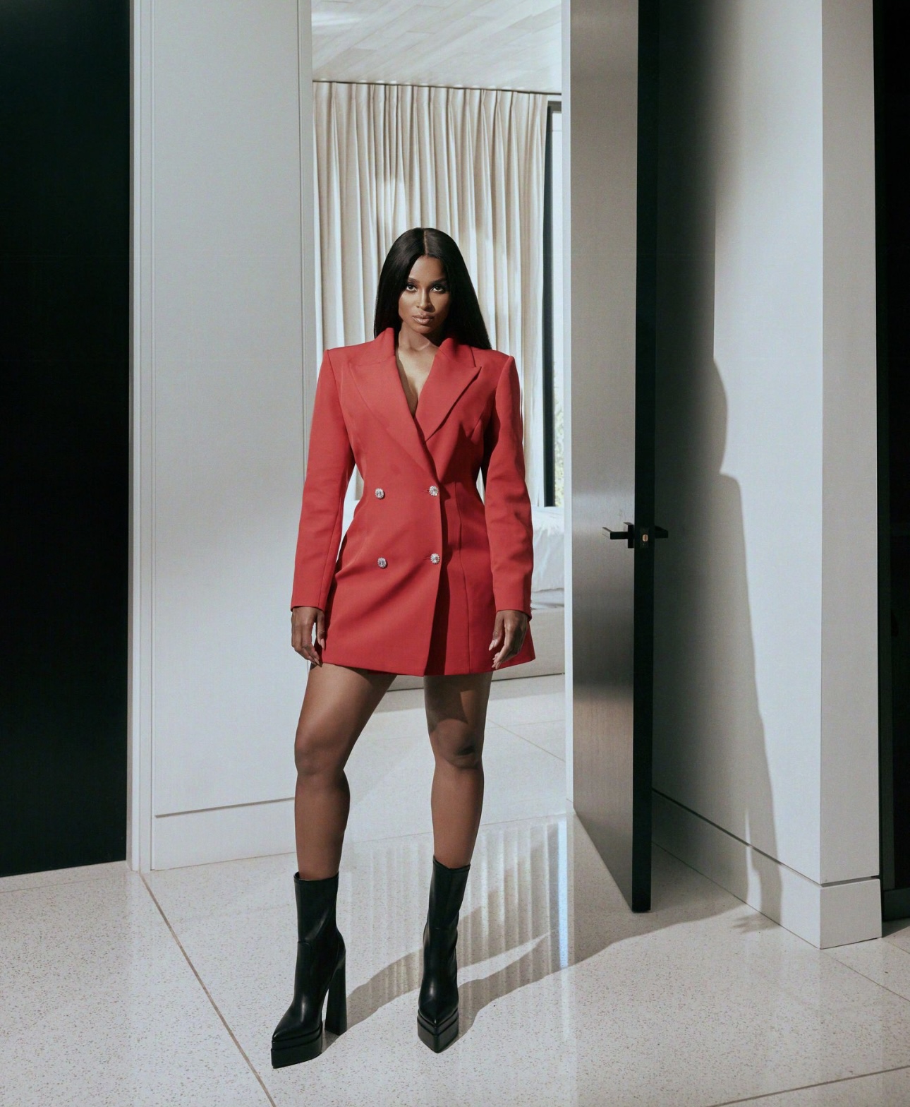 Red Blazer Dress