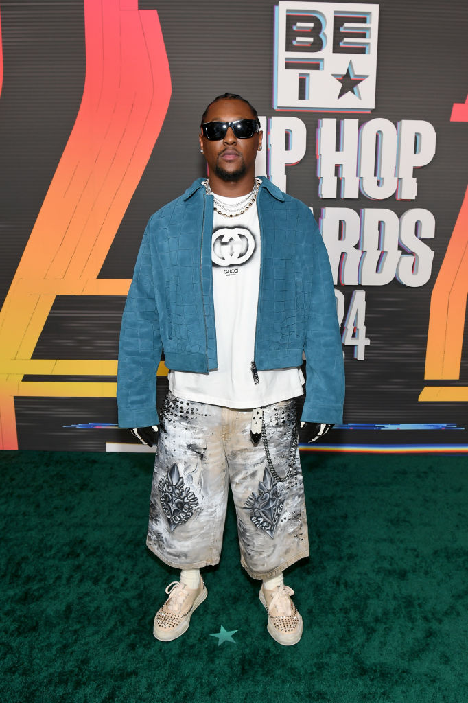 Hit-Boy's corduroy cropped jacket is perfect for fall.